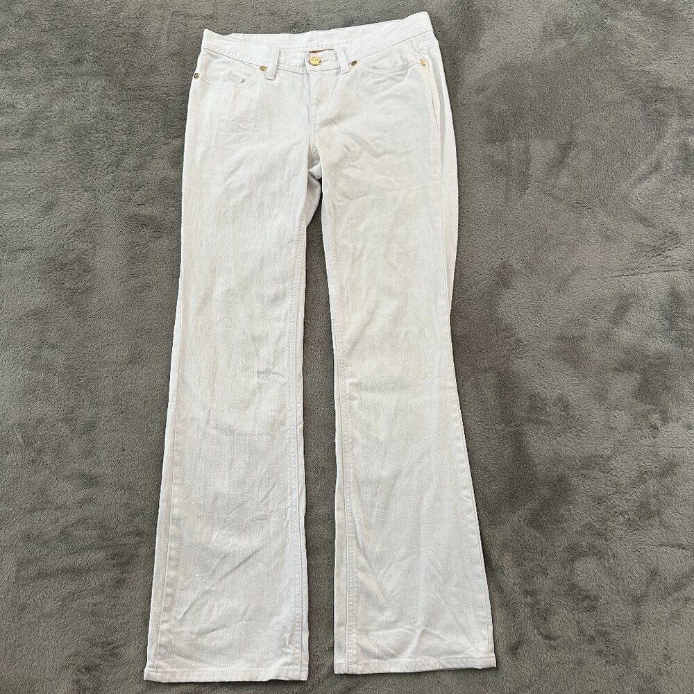 Tory Burch Vintage White Bootcut Jeans Women's size 28